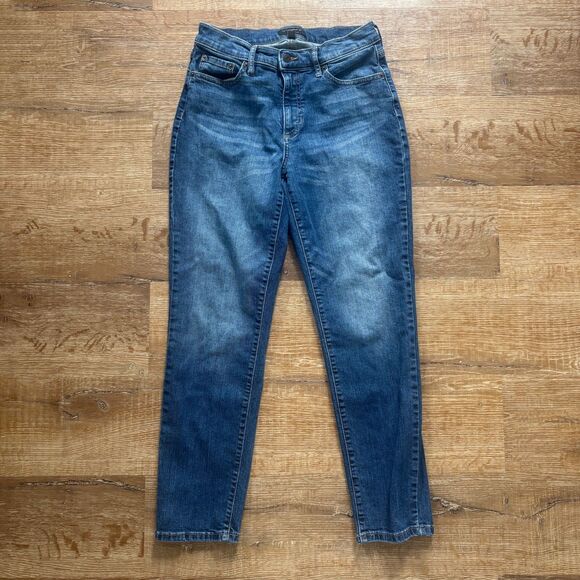 Banana Republic Women's 28/6 Curvy Girlfriend Jeans Denim Straight Leg Stretch - Picture 2 of 5